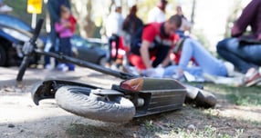 전동킥보드에 치인 여성이 심각한 사고 후유증을 나타낸 것으로 알려졌다. 사진은 기사와 무관. /사진=클립아트코리아