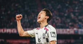 사진은 15일(한국시각) 바이에른 뮌헨과의 경기에서 득점을 터트리고 기뻐하는 이재성. /사진=마인츠 인스타그램 캡처