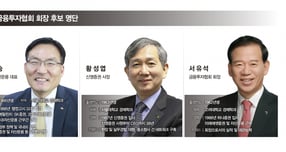 차기 금융투자협회장이 18일 열리는 임시총회에서 최종 결정된다. 사진은 후보(왼쪽부터 기호 순)로 나선 3인. /사진=각 사, 그래픽 강지호 기자