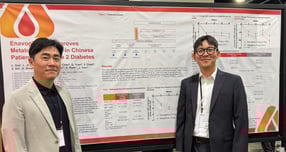 대웅제약 당뇨병 치료제 엔블로(성분명 이나보글리플로진)의 효과가 주목된다. 사진은 미국비만학회에서 엔블로 중국 3상 임상 연구결과를 발표한 대웅제약 임상연구진. /사진=대웅제약