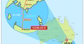 삼성물산이 호주에서 고압직류 송선 설비 프로젝트를 수주했다. 호주 마리너스링크 HVDC 사업 위치도/그래픽=삼성물산