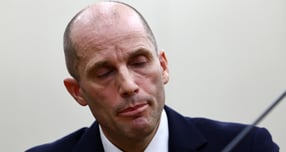 금융감독원이 쿠팡 정보유출 사고로 인한 2차 금융피해을 막기 위해 소비자경보 등급을 '경고'로 상향 조정했다. 사진은 전날 해롤드 로저스 쿠팡 임시 대표가 서울 여의도 국회 과학기술정보방송통신위원회 전체회의에서 열린 청문회에 참석한 모습. /사진=뉴시스