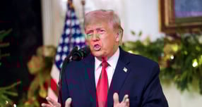 도널드 트럼프 미국 대통령이 대국민 연설을 통해 차기 연방준비제도(Fed·연준) 의장을 곧 발표할 것이라고 밝혔다. 사진은 트럼프 대통령이 지난 17일(현지시각) 미국 워싱턴D.C 백악관에서 연설한 모습. /사진=로이터