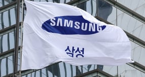 서울 서초구 삼성전자 서초사옥에서 사기가 펄럭이고 있다. / 사진=뉴스1 박지혜 기자 