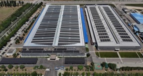 HL만도 베이징 공장에 설치된 태양광 설비. /사진=HL만도