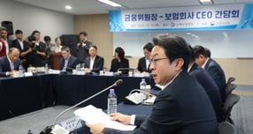 사진은 지난 10월16일 이억원 금융위원장이 서울 종로구 손해보험협회에서 열린 보험사 CEO 간담회에서 모두발언을 하고 있는 모습./사진=뉴스1 
