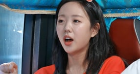 런닝맨 지예은이 촬영 중 갑작스레 찾아온 방광 이슈에 웃음을 자아냈다. /사진=SBS 런닝맨