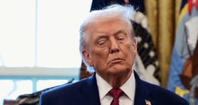 지난 15일(현지 시각) 워싱턴DC 백악관에서 열린 멕시코 국경 방어 메달 수여식에서 발언하고 있는 도널드 트럼프 미국 대통령. /사진=로이터(뉴스1)