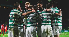 양현준의 소속팀 셀틱이 에버딘을 꺾고 공식전 4연패에서 탈출했다. 사진은 22일 에버딘과의 리그 경기를 승리한 셀틱 선수단. /사진=셀틱 인스타그램 캡처