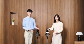 삼성전자가 가볍고 슬림한 디자인과 최대 180W의 흡입력을 갖춘 삼성전자 무선 스틱 청소기 '제트 핏(Jet Fit)' 신제품을 출시한다. /사진=삼성전자