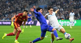 AS모나코 미나미노 타쿠미가 전방십자인대가 파열되는 부상을 입었다. 사진은 지난 21일(한국시각) 프랑스 스타드 아베 데샹에서 열린 오세르와의 쿠프 드 프랑스 32강에 나선 미나미노. /사진=로이터