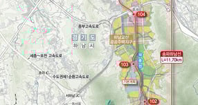 송파~하남 광역철도 노선도. /사진제공=경기도