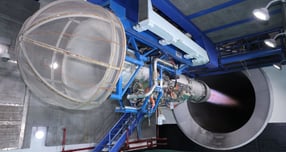 T50 계열 F404 엔진 모습. /사진=한화에어로스페이스