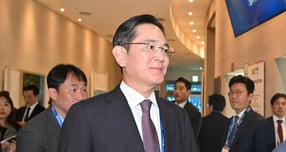 이재용 삼성전자 회장이 10월29일 경북 경주시 경주예술의전당에서 열린 한미 비즈니스 라운드 테이블에 참석하고 있다. / 사진=공동취재