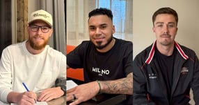 KIA타이거즈가 외국인 투수 아담 올러와 재계약, 타자 해럴드 카스트로, 제리드 데일을 영입했다. 사진은 KIA와 계약을 체결한 아담 올러, 해럴드 카스트로, 제리드 데일(왼쪽부터). /사진=KIA타이거즈 제공