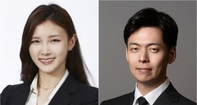 최윤정 SK바이오팜 사업개발본부장(왼쪽)과 신유열 롯데지주 미래성장실장이 각각 그룹 바이오 회사에서의 영향력을 키우고 있다. /사진=각 사