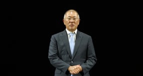 정의선 현대차그룹 회장이 포티투닷을 방문해 자율주행 기술을 점검했다.  /사진=뉴스