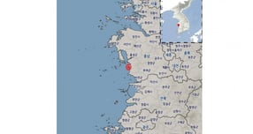 25일 오후 3시37분쯤 충청남도 보령시 서남서쪽 10㎞ 해역에서 규모 2.0의 지진이 발생했다. 사진은 진원지인 충남 보령 일대. /사진제공=기상청