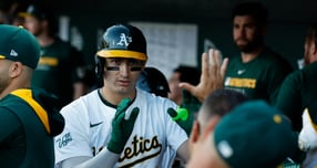 애슬레틱스가 타일러 소더스트롬에게 구단 역대 최대 규모 계약을 안겼다. 사진은 애슬레틱스에서 활약한 소더스트롬. /사진=로이터