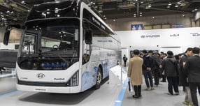 지난 4일부터 7일까지 경기도 고양시 킨텍스에서 개최된 ‘월드 하이드로젠 엑스포 2025’의 현대차그룹 공동 부스 모습. /사진=현대차