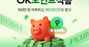 OK저축은행이 이자 혜택에 더해 만기 해지 시 추가 리워드를 제공하는 적금 상품 'OK포인트적금'을 출시했다./사진=OK저축은행