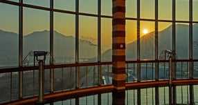 일출 명소 '유니온타워 전망대'에서 바라본 새해 일출 모습. /사진제공=하남시 