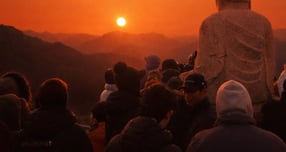 창녕 관룡사 용선대 해맞이 모습./사진=창녕군