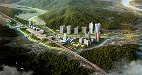 합천군 역세권 신도시 개발 사업 조감도./사진=합천군