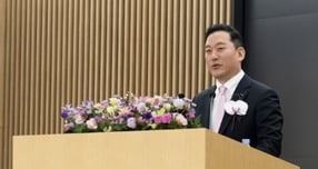 김성환 한국투자증권 대표가 신년사를 통해 "아시아 최고 증권사로 도약하겠다"고 밝혔다. 사진은 2일 신년사를 발표하는 김 대표. /사진=한국투자증권 