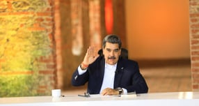 니콜라스 마두로 베네수엘라 대통령이 지난해 10월27일 카라카스에서 대국민 메시지를 통해 트리니다드 토바고와의 에너지 협정을 중단했다고 발표했다. /사진=로이터(뉴스1)