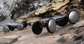 지난달 ‘일본 국제 로봇 전시회 2025’에서 최초 공개된 차세대 자율주행 모빌리티 로봇 플랫폼 ‘모베드(Mobile Eccentric Droid, MobED)’의 양산형 모델. /사진=현대차그룹