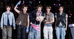 그룹 코르티스의 데뷔 앨범 인트로곡 '고!'가 스포티파이 누적 스트리밍 1억회를 넘겼다. 사진은 코르티스가 지난해 12월6일 가오슝 내셔널 스타디움에서 진행된 스타뉴스 주최 '10주년 아시아 아티스트 어워즈 2025'에서 AAA Rookie of the Year상을 받고 수상소감을 말하는 모습. /사진=스타뉴스 