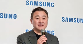 5일(현지시각) 노태문 삼성전자 대표이사 사장(DX부문장)이 미국 라스베이거스 CES 2026 현장에서 열린 국내 기자간담회에서 발언을 하고 있다. /사진=삼성전자