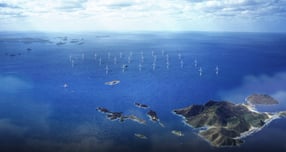 현대스틸산업이 '신안우이 해상풍력 발전단지'(390MW) 하부구조물 제작·설치 공사를 총 6115억원에 수주했다. 사진은 신안우이 전경. /사진=현대스틸산업 제공