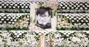 오는 9일 오전 8시 서울 중구 명동성당에서 고 안성기의 장례 미사가 열린다.사진은 지난 5일 서울성모병원 장례식장에 마련된 혈액암 투병 끝에 74세를 일기로 별세한 '국민 배우' 안성기 빈소. /사진=스타뉴스