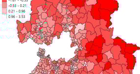 경기지역 사막화 지역 분포도. /사진제공=경기도