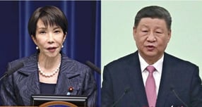 다카이치 사나에 일본 총리(왼쪽), 시진핑 중국 국가주석(오른쪽). /사진=뉴시스