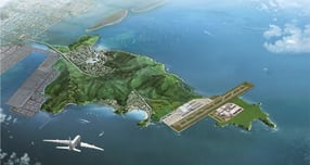 가덕도신공항 부지 조성 공사 관련 대우건설 컨소시엄에 롯데건설과 HJ중공업이 참여한다. 가덕신공항 조감도./사진=부산시(뉴스1)