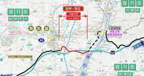 국가지원지방도 86호선 와부~화도 구간 위치도. /사진제공=경기도