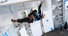 이영건 선수가 월드컵 난이도 부문에서 다른 선수들과 치열한 경쟁을 펼치는 모습. /사진제공=(사)대한산악연맹