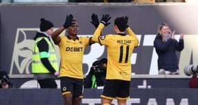 한국인 유럽파 공격수들이 득점을 터트리며 맹활약 중이다. 사진은 울버햄튼 원더러스에서 활약 중인 황희찬(오른쪽). /사진=로이터