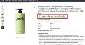  그래비티 샴푸가 지난 9일 미국 아마존에서 완판됐다. /사진=폴리페놀팩토리