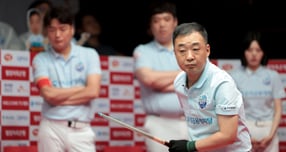 PBA팀리그 포스트시즌이 13일 우리금융캐피탈과 크라운해태의 와일드카드전을 시작으로 개최된다. 사진은 우리금융캐피탈 팀리더로 활약 중인 엄상필. /사진=프로당구협회(PBA) 제공