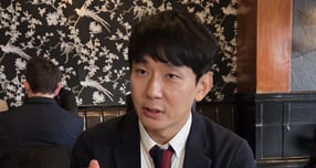 이수민 센터장이 지난 12일(현지시각) 미국 샌프란시스코 'JP모건 헬스케어 콘퍼런스'(JPMHC) 기자단 인터뷰에서 R&amp;D(연구·개발) 역량을 강조했다. 사진은 JPMHC 기자단과 인터뷰를 진행한 이 센터장. /사진=공동취재단