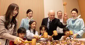 대한항공이 프레스티지 동편 좌측 라운지 리뉴얼을 마쳤다. /사진=대한항공