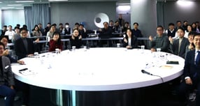 지난 13일 경기AI캠퍼스에서 개최한 'AI 혁신클러스터 운영 활성화 정책간담회'  /사진제공=경기도