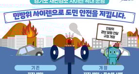 경기도가 재난경보 사이렌 확대 운영 안내. /사진제공=경기도
