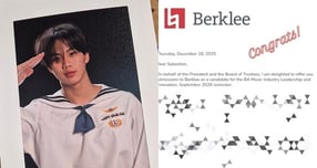 배우 류진의 장남 임찬형 군이 미국 버클리 음대에 합격했다. 사진은 배우 류진 장남 임찬형군 모습과 버클리 음대 합격 증서. /사진=류진 아내 인스타그램 캡처