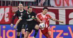 바이에른 뮌헨이 쾰른에 승리하며 승점 47점으로 전반기를 마쳤다. 사진은 올시즌 김민재가 리그에서 활약하는 모습. /사진=로이터