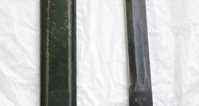  한국전쟁 당시 미군이 사용한 M1 대검. /사진제공=오산시 